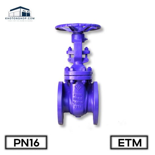 Van cổng ETM nối bích ty nổi PN16